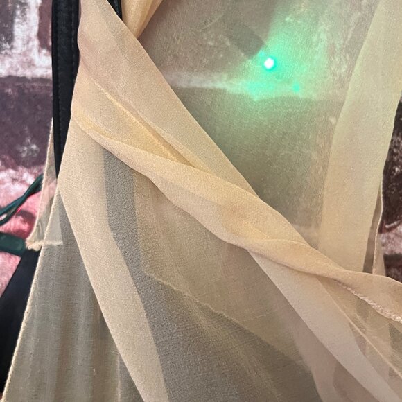 NWT Vintage Gianni Versace Couture Black & Gold Asymmetric Silk Gown - Picture 13 of 16